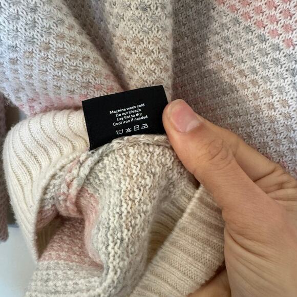 SummerSalt The Coziest Cashmere Blend Soft Stripe Sweater Size Large - Picture 8 of 8
